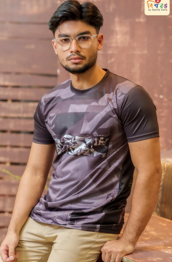 Men's Abstract Printed T-Shirt